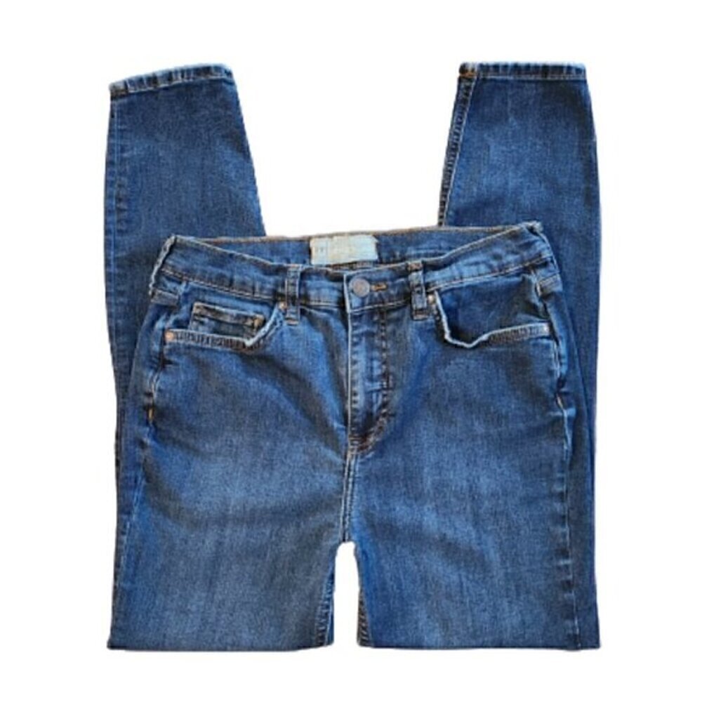 Free People High-Rise Ripped Knee Skinny Jeans
